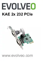 Evolveo KAE 2x 232 PCIe Manual preview