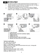 Preview for 8 page of Evolveo Sport Light 3W User Manual