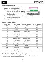 Предварительный просмотр 2 страницы Evolveo WK29B User Manual