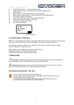 Предварительный просмотр 5 страницы Evomex Solarmex 1000 mem Instruction Manual