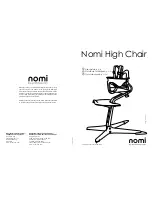 Evomove Nomi Chair User Manual предпросмотр