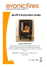 Evonicfires Banff 3 Instruction Manual preview