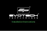 Предварительный просмотр 1 страницы Evotech Performance 13347 Installation Instructions Manual