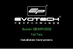 Preview for 1 page of Evotech Performance SUZUKI GSXR1000 Tail Tidy Installation Instructions Manual