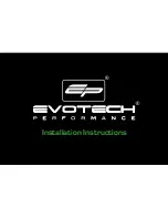 Evotech 11999 Installation Instructions Manual preview