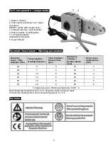 Предварительный просмотр 2 страницы Evotools PP-R2000A User Manual