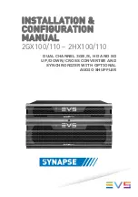 EVS Synapse 2GX100/110 Installation & Configuration Manual предпросмотр