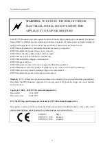 Preview for 3 page of EVS Synapse SFR04 Installation & Configuration Manual