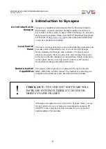 Preview for 8 page of EVS Synapse U4T100 Installation & Configuration Manual