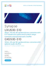 EVS Synapse UXU500 Installation And Operation Manual preview