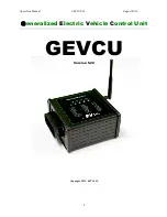 EVTV GEVCU Operation Manual предпросмотр