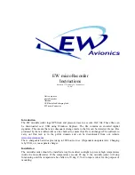 Preview for 1 page of EW Avionics EW microRecorder Instructions