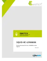 Ewattch SQUID-HC-LORAWAN Technical Manual preview