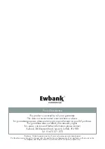 Предварительный просмотр 16 страницы Ewbank EW4001 DV6 Instruction Manual