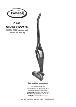 Ewbank Zest CVZ135 Care And Use Instructions Manual preview