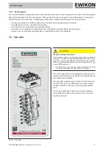 Preview for 17 page of EWIKON HPS III Operating Manual