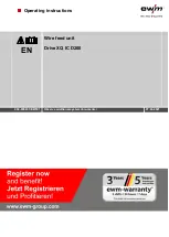 EWM Drive XQ IC D200 Operating Instructions Manual preview