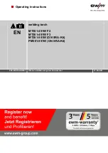 EWM MT301-451W F2 Operating Instructions Manual preview