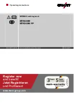 EWM MTR500W PP Operating Instructions Manual preview