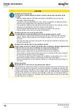 Preview for 10 page of EWM Phoenix 351 Expert puls FDW Operating Instructions Manual