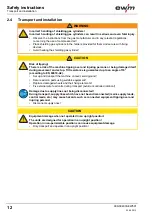 Preview for 12 page of EWM Phoenix 351 Expert puls FDW Operating Instructions Manual