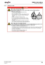 Preview for 13 page of EWM Phoenix 351 Expert puls FDW Operating Instructions Manual