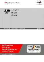 EWM PM 221 G Operating Instructions Manual preview