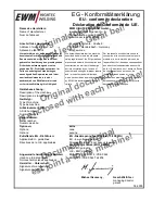 Preview for 2 page of EWM RT AC 1 Operating Instructions Manual