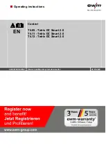 Предварительный просмотр 1 страницы EWM T4.05 Operating Instructions Manual