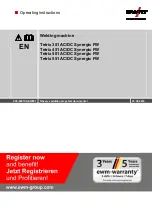 EWM Tetrix 351 AC/DC Smart FW Operating Instructions Manual preview