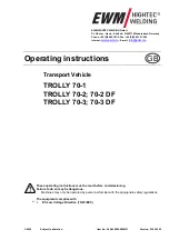 Предварительный просмотр 1 страницы EWM TROLLY 70-1 Operating Instructions Manual