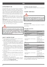 Preview for 4 page of ewo 391.1 Series Operating Instructions Manual