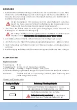 Предварительный просмотр 4 страницы ewo euroair digital 152 Operating Instructions Manual