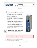 Preview for 2 page of eWON eWON500 User Manual