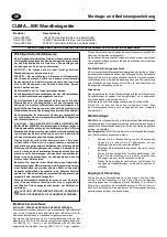 Preview for 4 page of EWT Clima 1250 WK Installation And Operating Instructions Manual