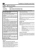 Preview for 6 page of EWT Clima 1250 WK Installation And Operating Instructions Manual