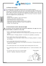 Предварительный просмотр 12 страницы ewuaqua easyJet 4-50 Installation And Operation Manual