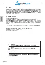 Предварительный просмотр 12 страницы ewuaqua iMizar OPP 9-8 Installation And Operation Manual