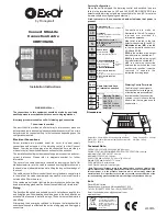 Ex-Or CDW10U2UL Installation Instructions предпросмотр