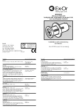 Ex-Or MP2000UF Installation And Commissioning Instructions предпросмотр