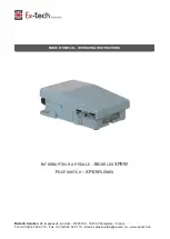 Preview for 1 page of Ex-Tech XPEW Series Operating Instructions Manual