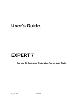 Preview for 1 page of Exabyte EXPERT 7 User Manual