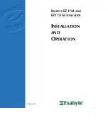 Exabyte EZ17A Installation And Operation Manual preview
