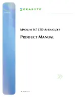 Exabyte MAGNUM 1X7 LTO AUTOLOADER Product Manual предпросмотр