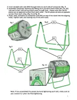 Предварительный просмотр 5 страницы Exaco MR. SPIN COMPOST TUMBLER Assembly, Care And Instructions Manual