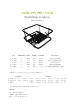 Exact solutions FRAME-EVO-P10 Manual preview