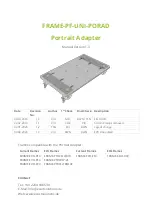 Exact solutions FRAME-PF-UNI-PORAD Manual предпросмотр