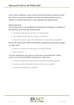 Preview for 7 page of Exact solutions PAULINE TH-PROJ-UNI Manual