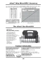 Предварительный просмотр 20 страницы eXact Eco-Check Instruction Manual