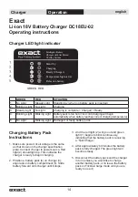 Preview for 14 page of eXact PipeCut 170 Operating Instructions Manual